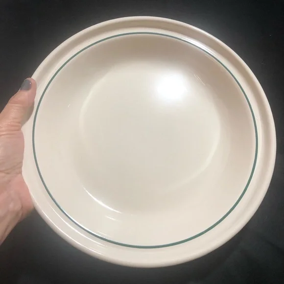 LONGABERGER WOVEN TRADITIONS CLASSIC GREEN 10” PIE PLATE - Picture 4 of 5